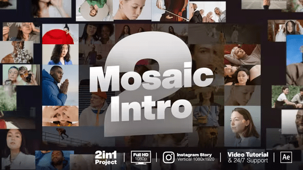 Mosaic Intro 2 37285873 - After Effects Project Files