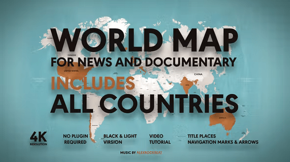World Map - For News and Documentary 35770205 - After Effects Project Files