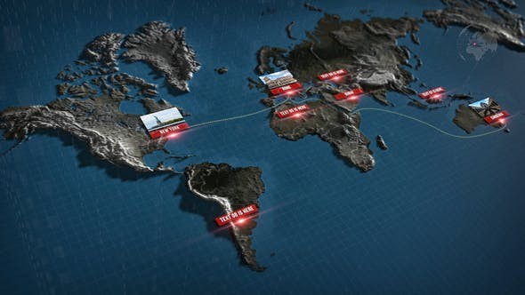 3D World Map 38730045 - After Effects Project Files
