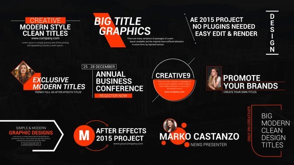 Big Title Designs 38776465 - After Effects Project Files