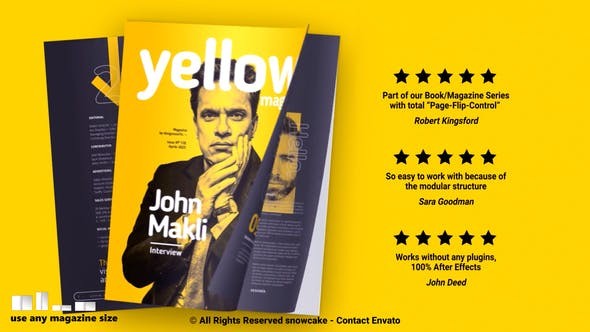 Yellow - Magazine Promotion 37459211 - After Effects Project Files
