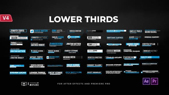 Lower Thirds V4 20776591 - After Effects Project Files