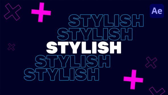 Stylish Typography Intro 39144929 - After Effects Project Files
