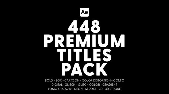 Premium Titles Pack 38893912 - After Effects Project Files
