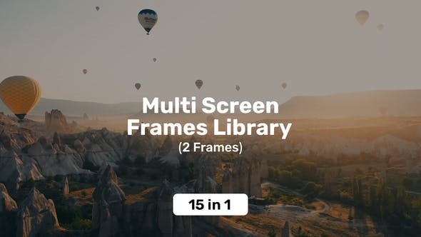 Multi Screen Frames Library - 2 Frames 39216160 - After Effects Project Files