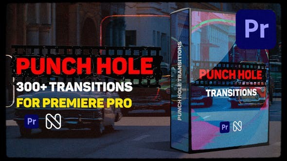 Punch Hole Transitions Library 35526145 with Animation Studio - After Effects Project Files