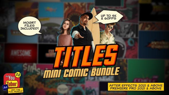 Mini Comic Bundle - Titles 38044019 - After Effects Project Files