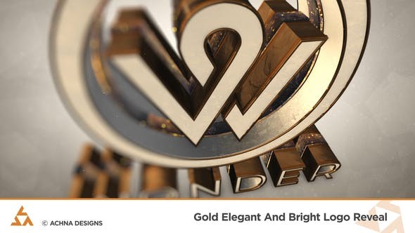 Gold Elegant And Bright Logo Reveal 36339673 - After Effects Project Files