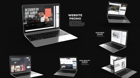 Laptop Website Promo 36009462 - After Effects Project Files