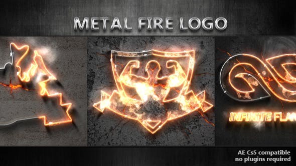 Fire And Metal Logo 17324302 - After Effects Project Files