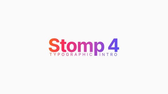 Stomp 4 – Typographic Intro 35969869 - After Effects Project Files