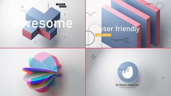 Object Abstract 3d Intro V 3.0 40104108 - After Effects Project Files