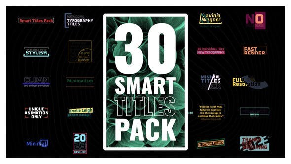 Smart Titles Pack 40239435 - After Effects Project Files