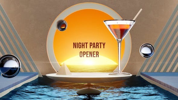 Night Party Opener 40232865 - After Effects Project Files