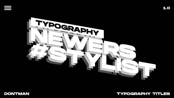 Typography Titles 1.0 | After Effects 40564252 - After Effects Project Files