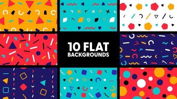Flat Backgrounds 42655650 - After Effects Project Files
