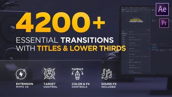 Transitions V4.1 20139771 - After Effects Project Files