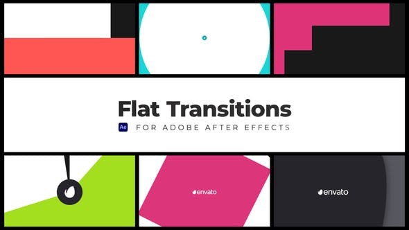 Flat Transitions I 42931450 - After Effects Project Files