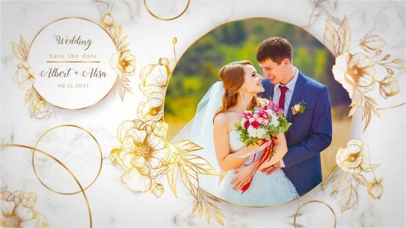 Golden Wedding Slideshow 42982950 - After Effects Project Files