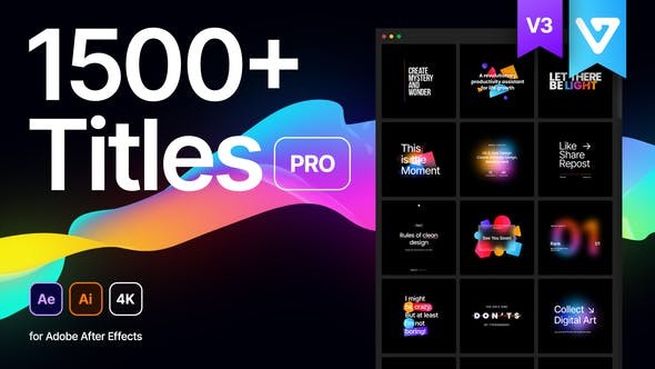 Titles Pro V3 32869928  - After Effects Project Files