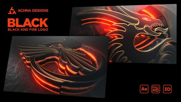 Black Epic And Fire Logo 43743765 - After Effects Project Files