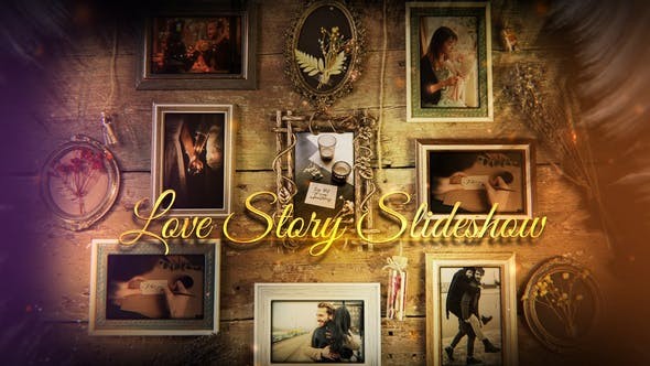 Love Story Slideshow, DaVinci Resolve Templates