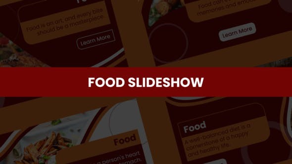 Food Slideshow - Videohive Food Slideshow After Effects