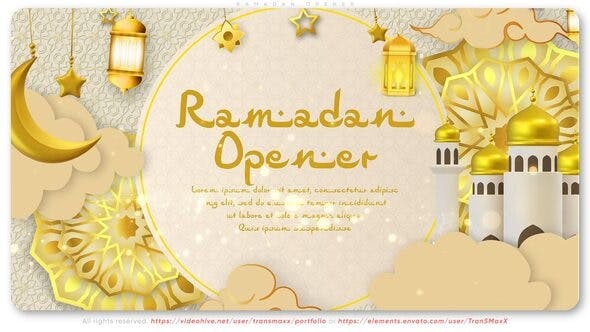 Ramadan Opener, After Effects Project Files