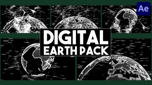 Digital Earth Pack for After Effects  Videohive