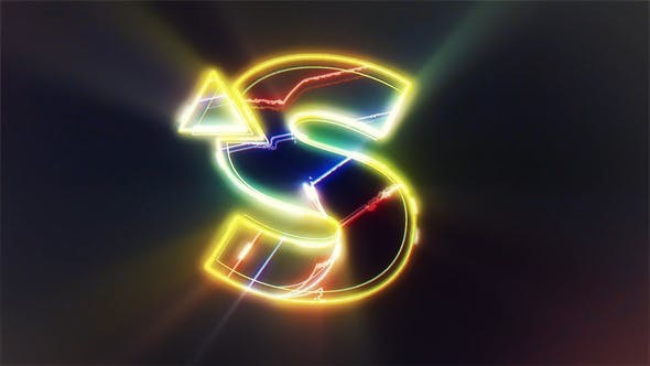 Neon Light Logo Intro, After Effects Project Files Videohive
