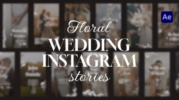 16 Floral Wedding Stories, After Effects Project Files Videohive