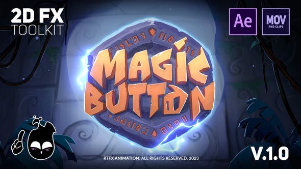 Magic Button - 2D FX animation toolkit [After Effects + Pre-rendered clips] Videohive  