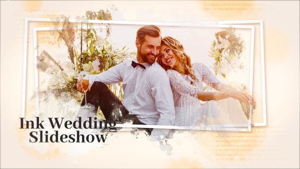 Videohive Ink Wedding Slideshow 44736415