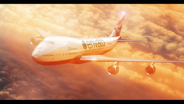 Videohive Airplane Flight Sky Business Travel Logo 45553148 - After Effects Project Files