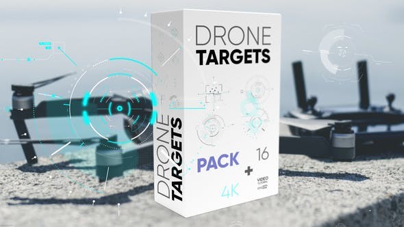 Videohive Drone Targets Pack 4K 45875974 - After Effects Project Files