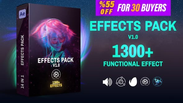 Videohive Effects Pack V1.0 - Transitions Effects Footages and Presets 45891082 [Crk] - After Effects Project Files