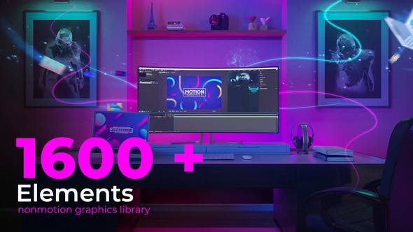 Videohive Nonmotion Graphics Library | Extension for After Effects 47668722 - After Effects Project Files