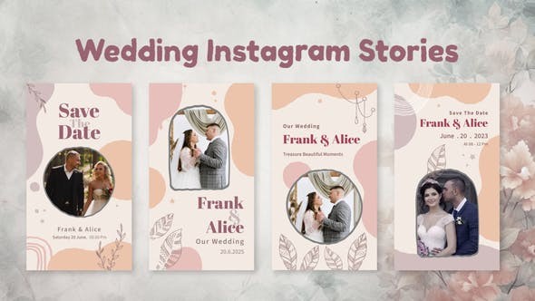 Videohive Wedding Instagram Stories 50950949 - After Effects Project Files