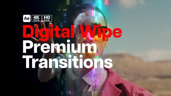 Videohive Premium Transitions Digital Wipe 51525571 - After Effects Project Files