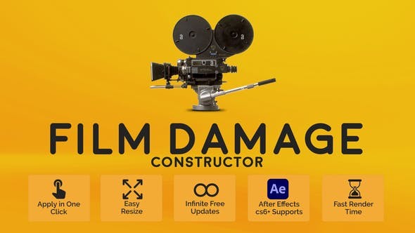 Videohive Film Damage Constructor 51527017 - Film Damage Constructor