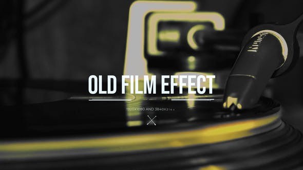Videohive Old Film Effect 51742052 - After Effects Project Files
