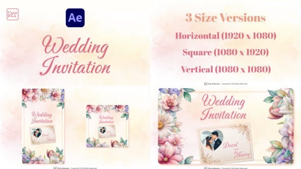 Videohive Wedding Invitation For After Effects 51915432 - After Effects Project Files