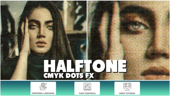 Videohive Halftone CMYK Dots FX 52082958 - After Effects Project Files
