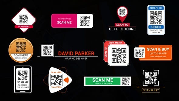 Videohive QR Code Titles 51816983 - After Effects Project Files