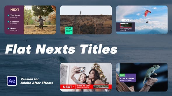 Videohive Flat Nexts Titles 52266289 -  After Effects Project Files 